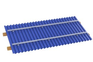 L Feet/ Hanger Bolt Mounting Systems for Trapezoidal Metal Roof
